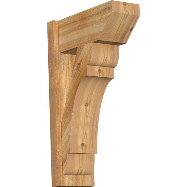 Ekena Millwork Olympic Slat Rough Sawn Outlooker, Western Red Cedar, 8"W x 18"D x 30"H OUT08X18X30OLY06RWR - main